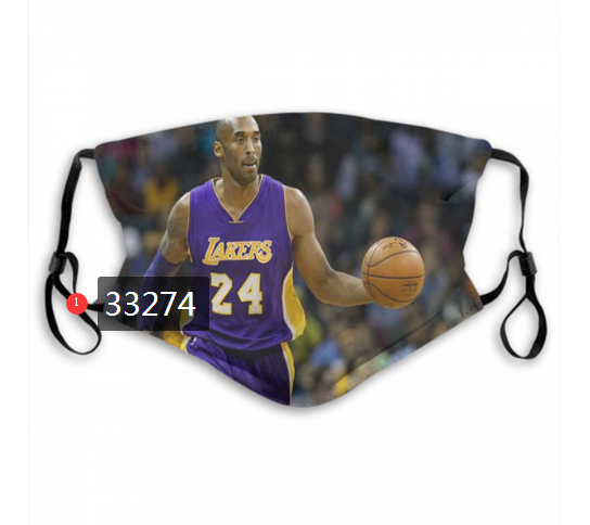 2021 NBA Los Angeles Lakers #24 kobe bryant 33274 Dust mask with filter